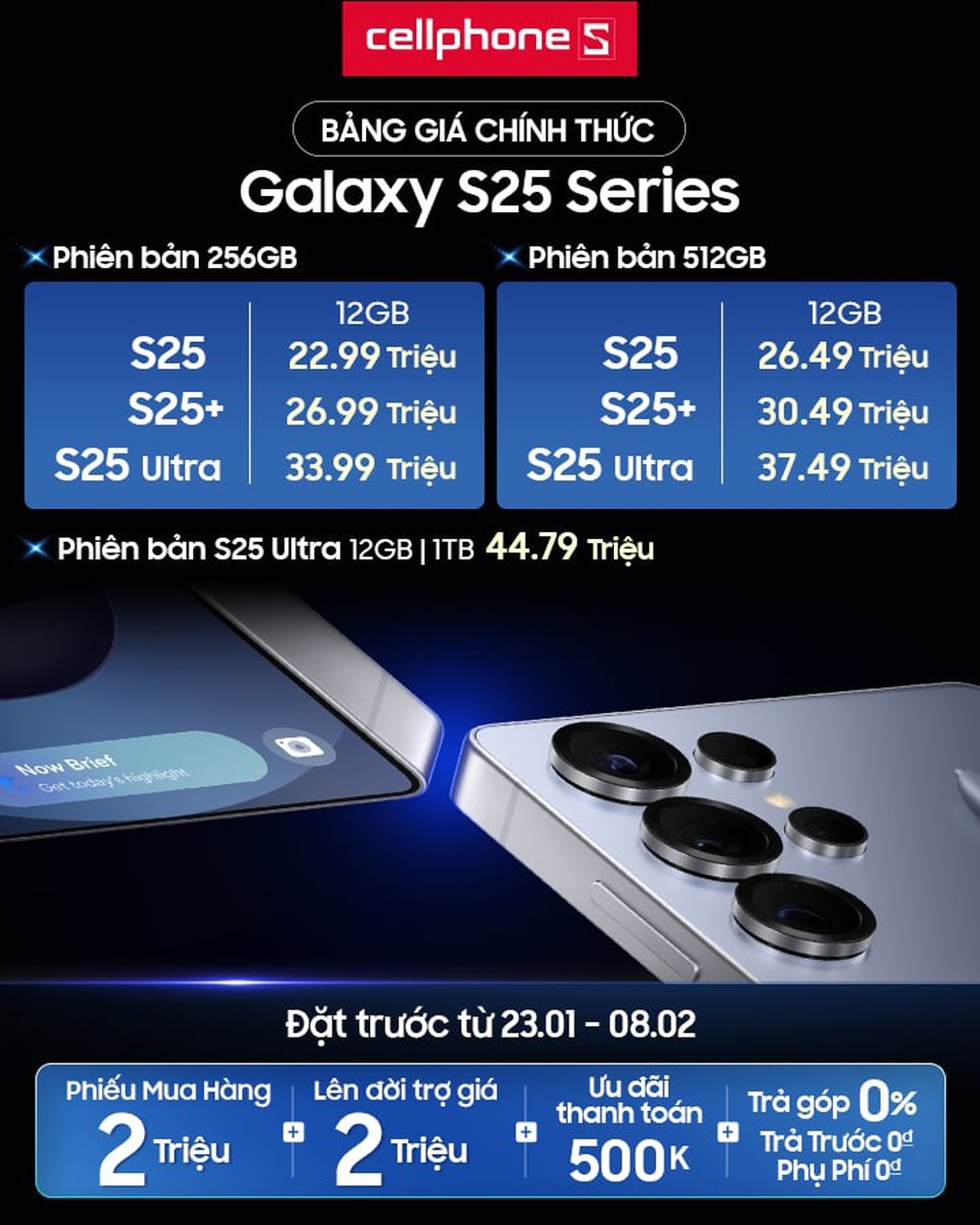 Galaxy S25 series ra mắt, giảm 4,5 triệu đồng khi thu cũ lên đời tại CellphoneS - 1